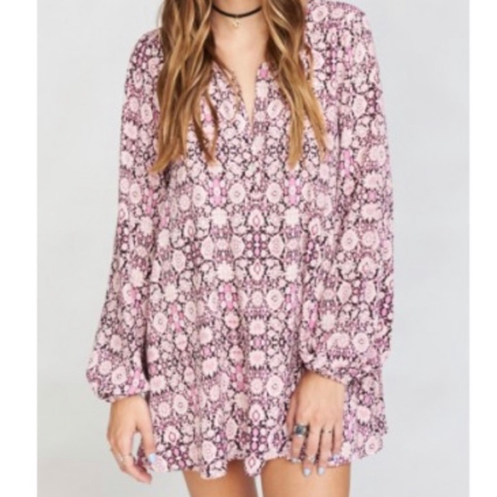 Show me your Mumu Cabernet Rose Jamie Tunic
Size S